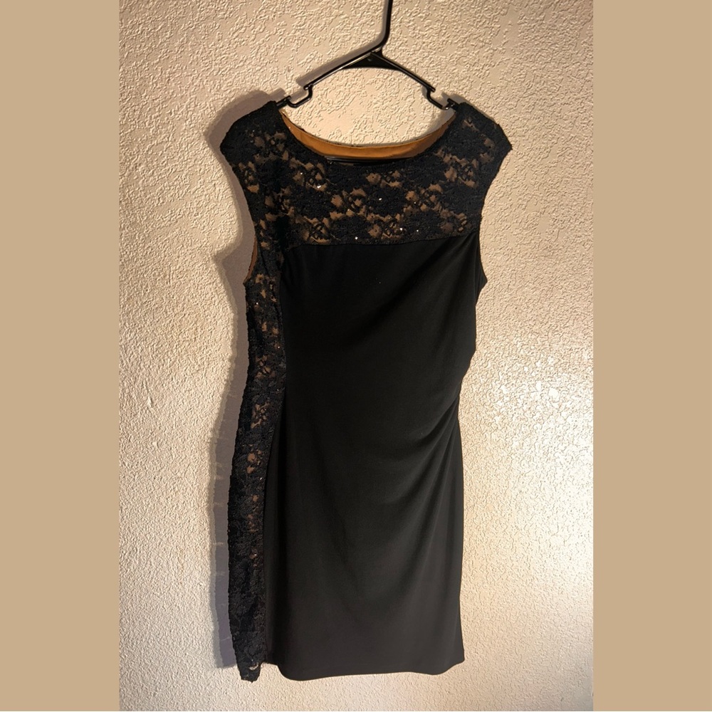 Black Sequin Midi Dress